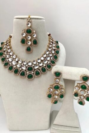 Premium Quality Kundan Bollywood Style Statement Necklace Set_2