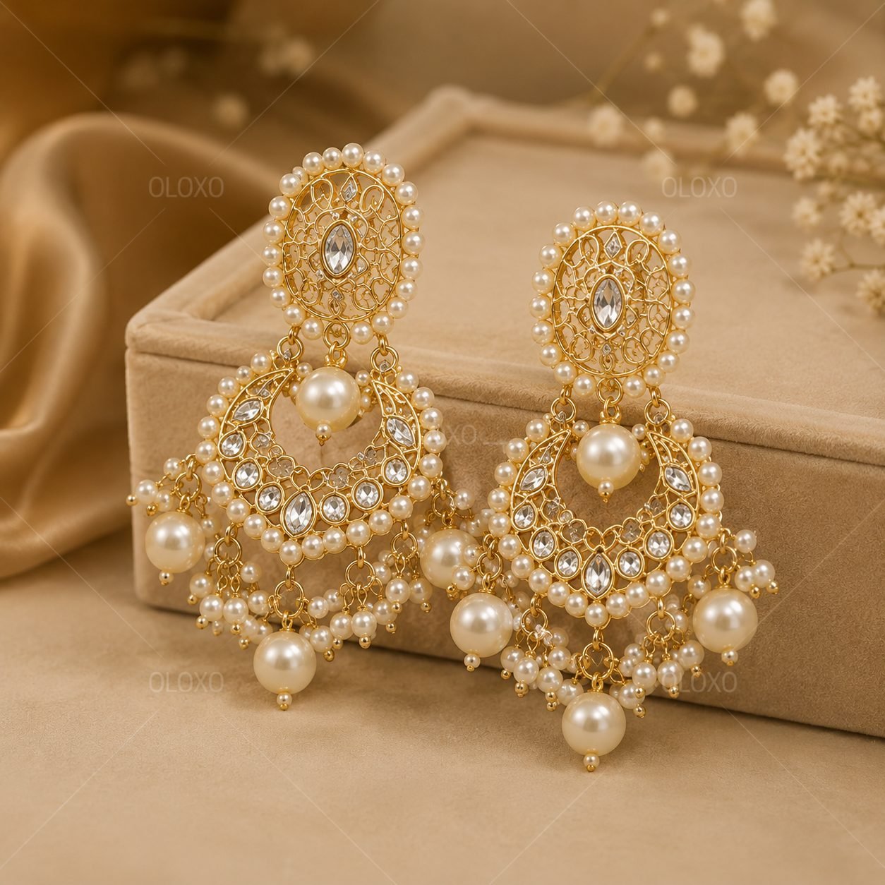 Royal Pearl Kundan Choker Bridal Necklace Set 4 Royal Pearl Kundan Choker Necklace Set_3